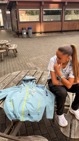 Veste imperméable du Brésil bleu ciel, vue 4 - Maison de la Veste