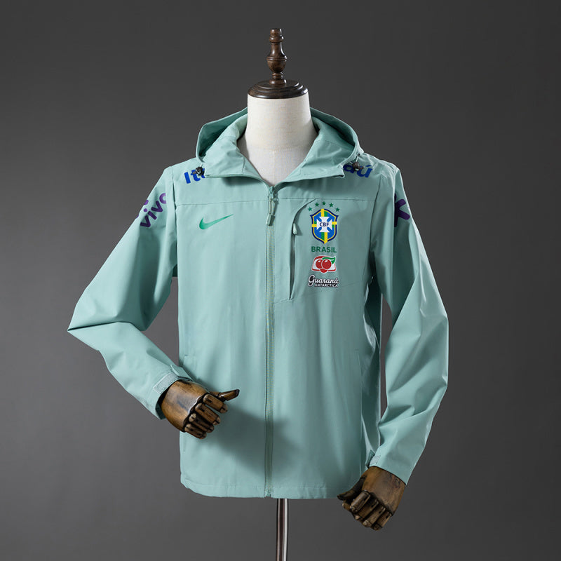 Veste imperméable du Brésil verte - Maison de la Veste