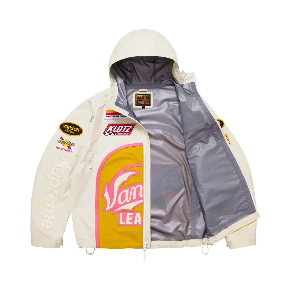 Veste GORE-TEX blanche Maison de la Veste, vue détaillée