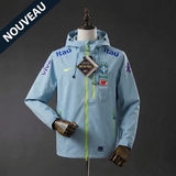 Veste imperméable du Brésil bleu ciel - Maison de la Veste