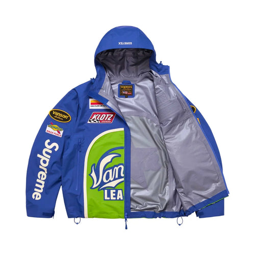 Veste GORE-TEX bleue Maison de la Veste, vue détaillée